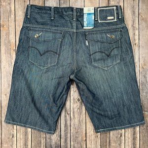 VTG NOS Levis SilverTab Jean Shorts 38x13 Blue Denim Skate Grunge 90s Y2K NWT